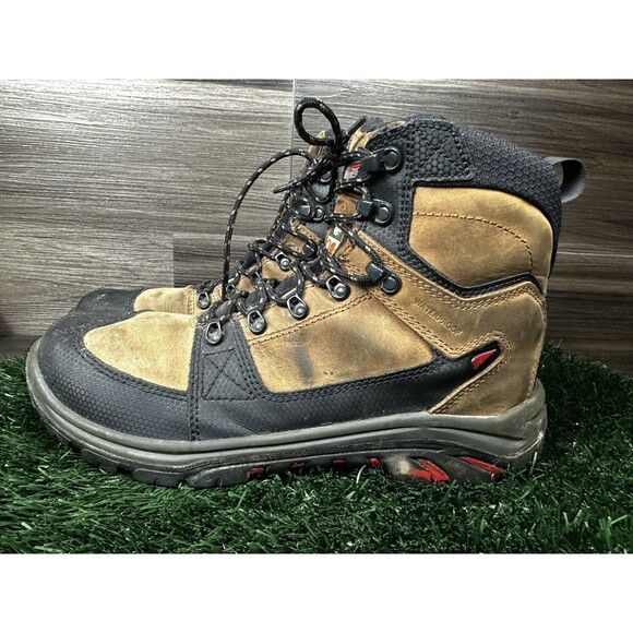 RED WING TRADESMAN 3519 SAFETY TOE LEATHER WORK BOOTS MENS SIZE 11D - Picture 1 of 7